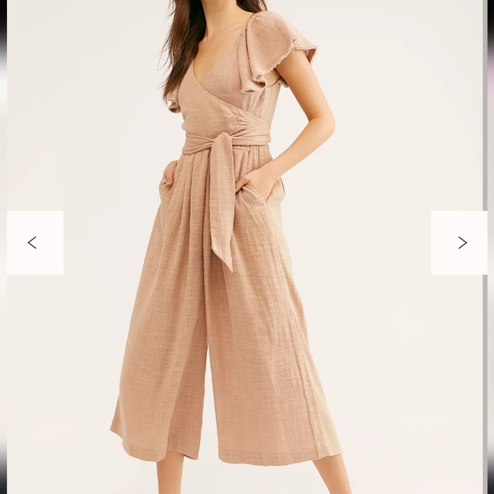 Free People  Tan Jumpsuit